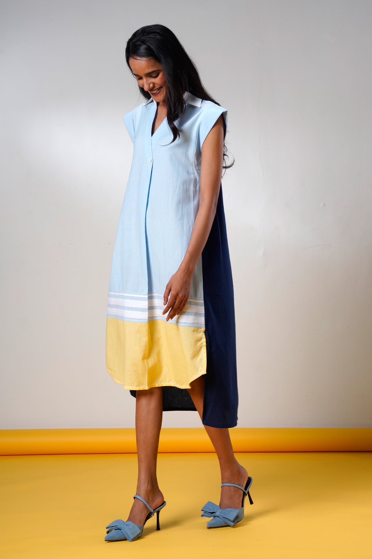 Savai – Ice & Ink Midi Dress