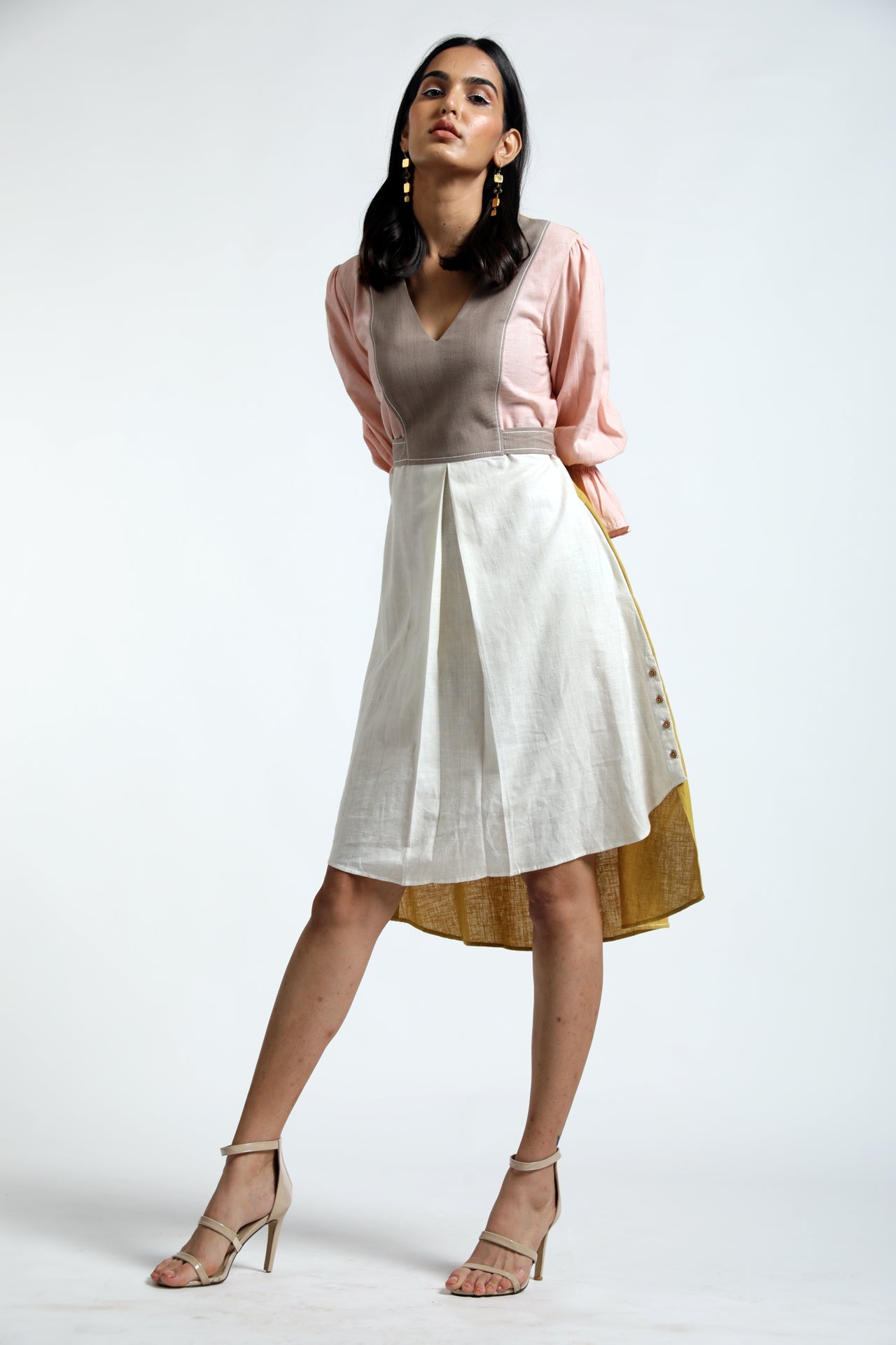 Batul - Panelled Dress With Pockets