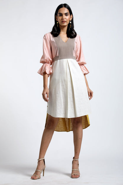 Batul - Panelled Dress With Pockets