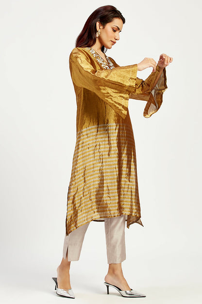 Nambia - Golden Sun Elegant Tunic + Pant Set