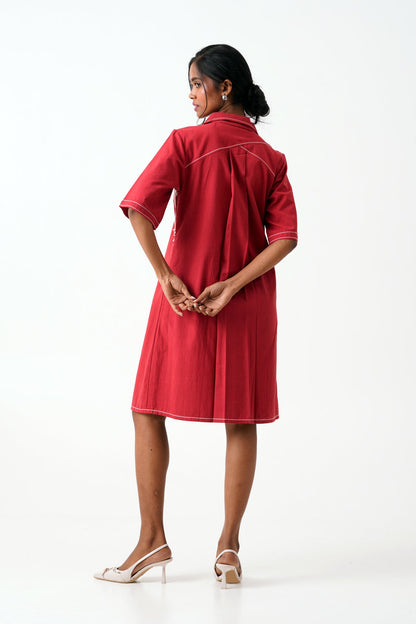 Madder Taiwo - Embroidered Shirt Dress