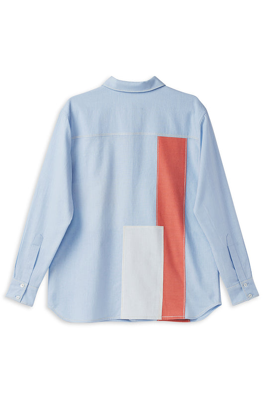 Shirt Aaron - Blue Mood Orange Crush