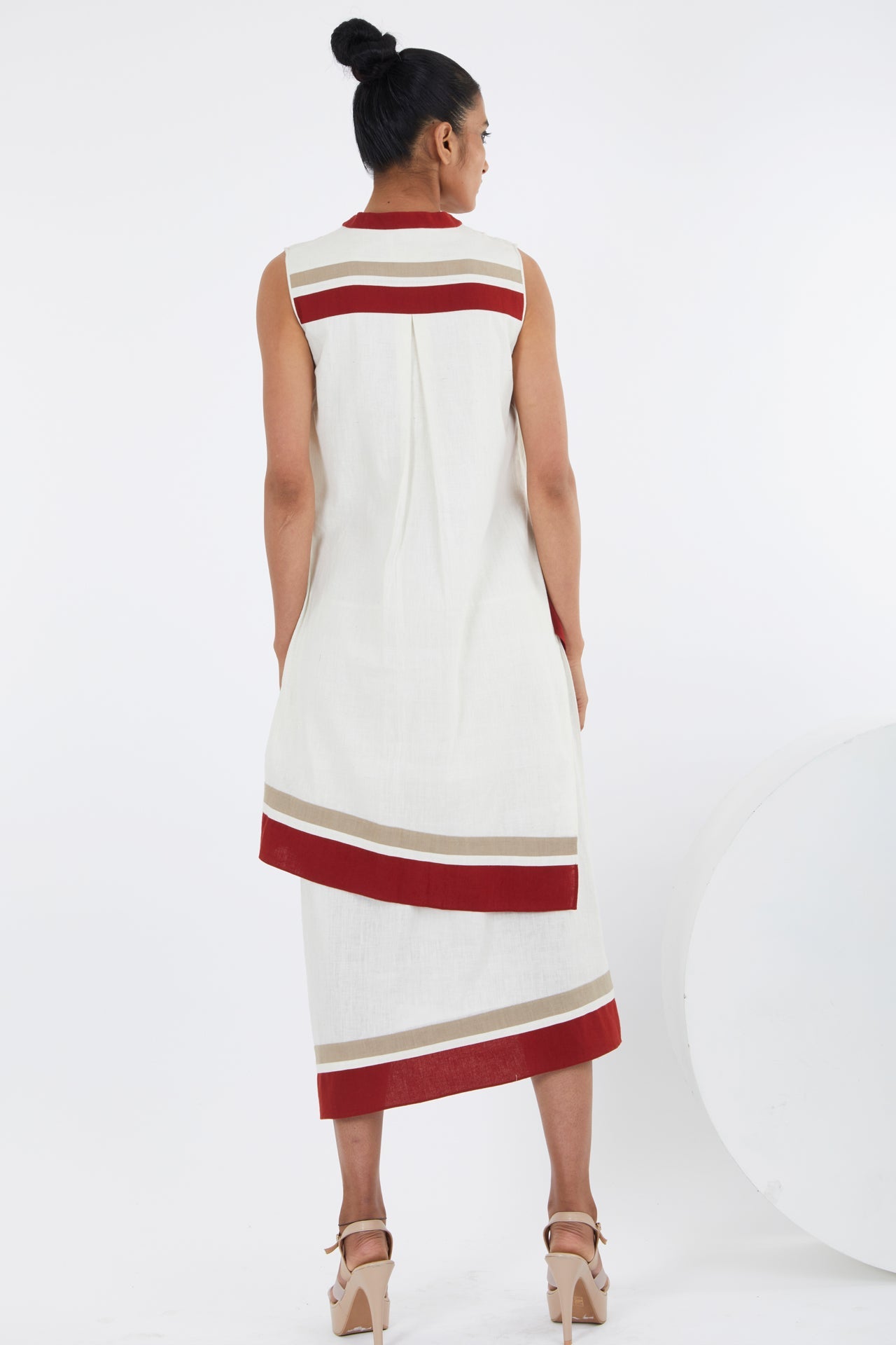 Sachi - Ivory Layered Midi Dress