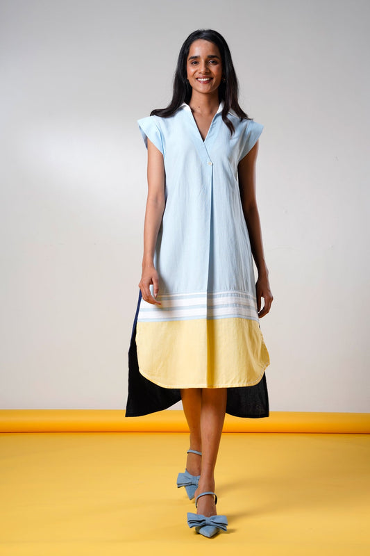 Savai – Ice & Ink Midi Dress