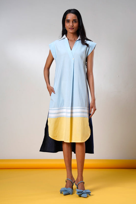 Savai – Ice & Ink Midi Dress