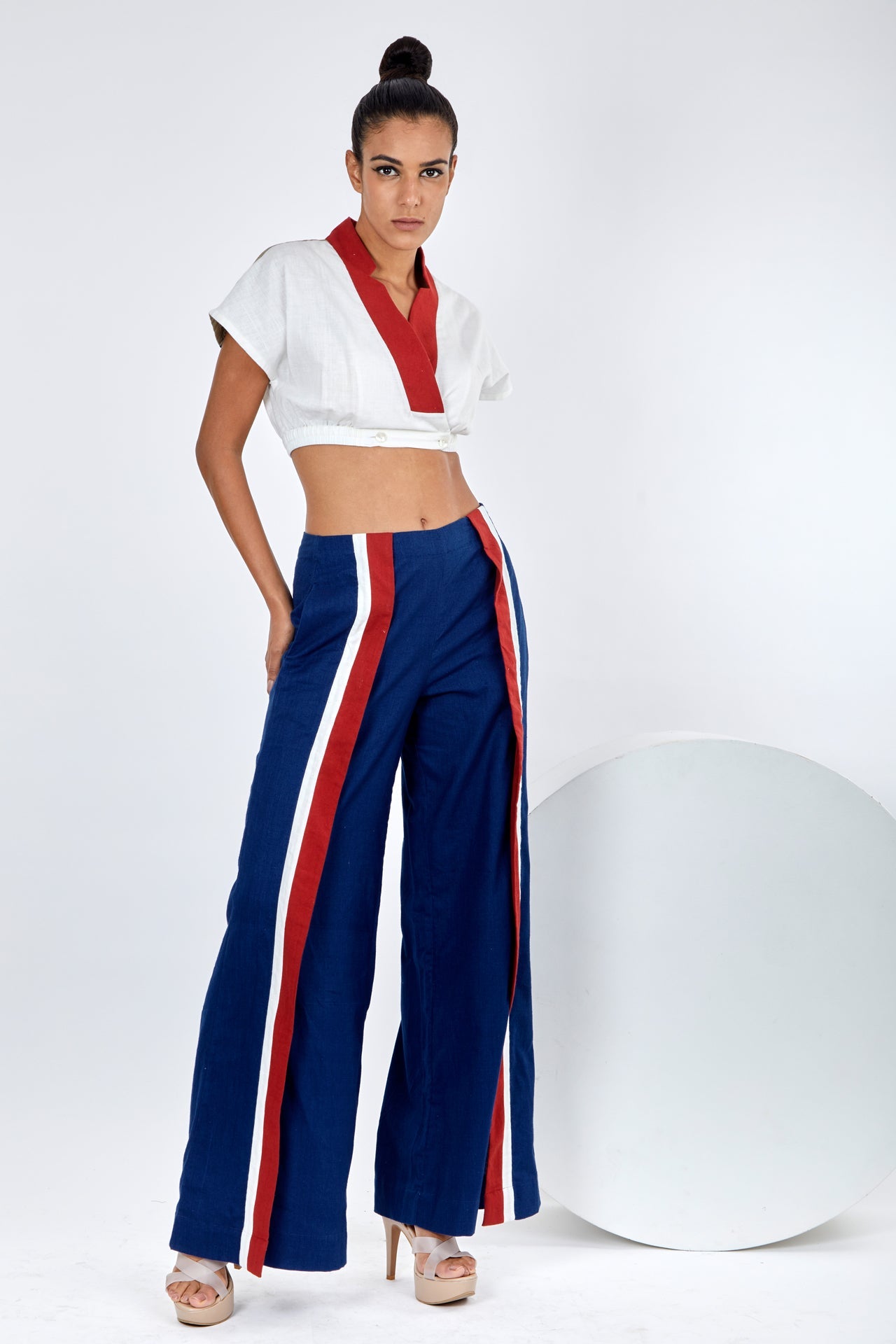 Indigo Saamo - Crop Bomber + Racer Pants