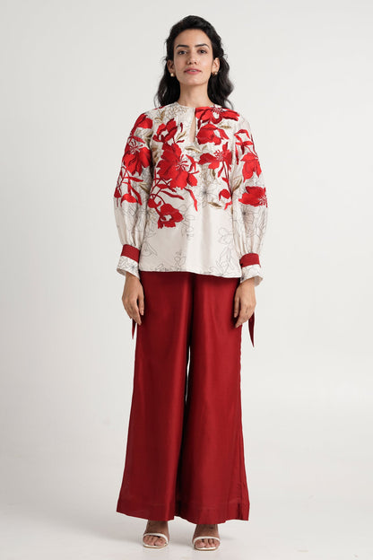 Nyla - Bloom Top + Wide Leg Pants