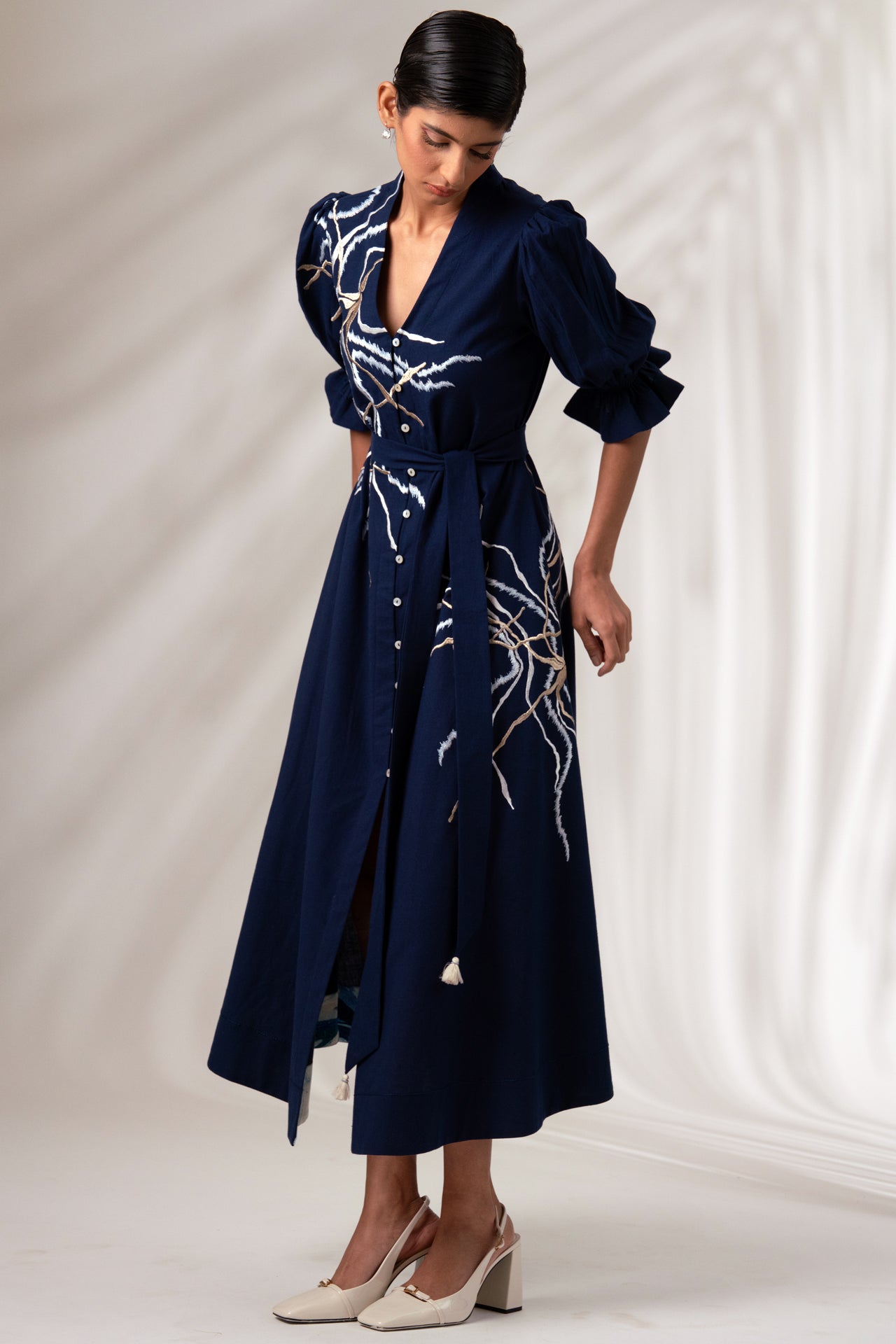 Kai - Indigo River Delta Long Dress