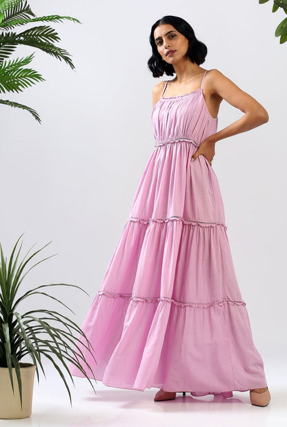 Indy - Strappy Tiered Long Dress