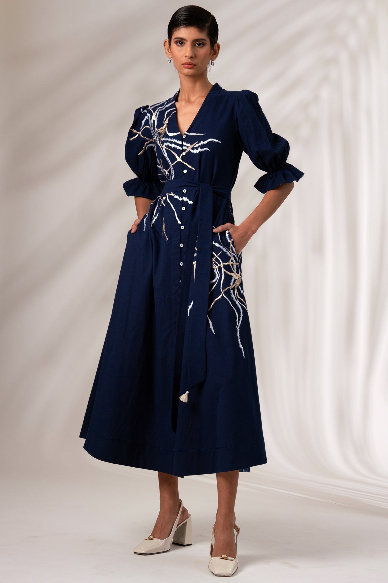 Kai - Indigo River Delta Long Dress