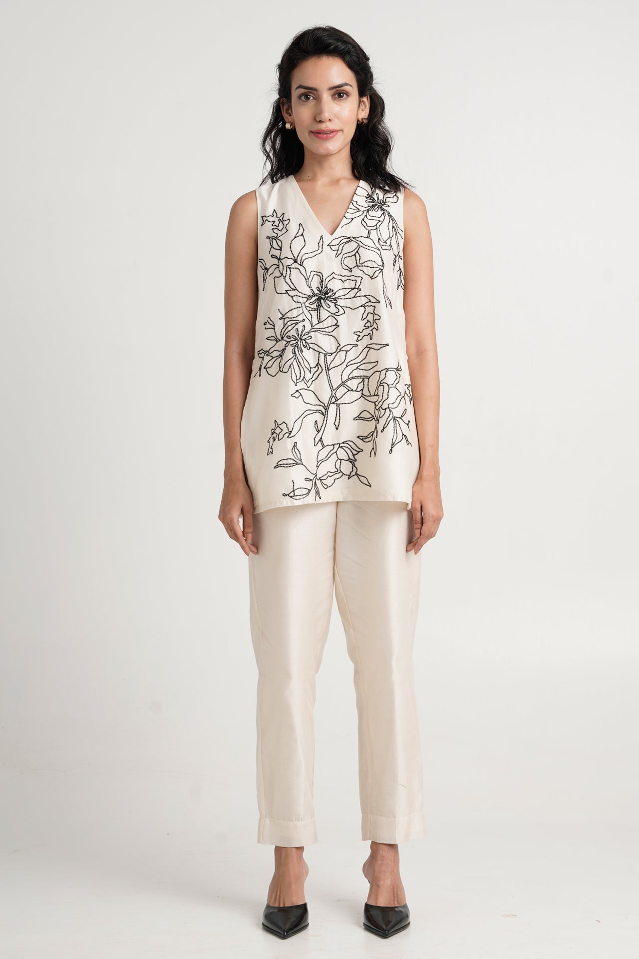 Irwin - Sequinned Sleeveless Top + Pants