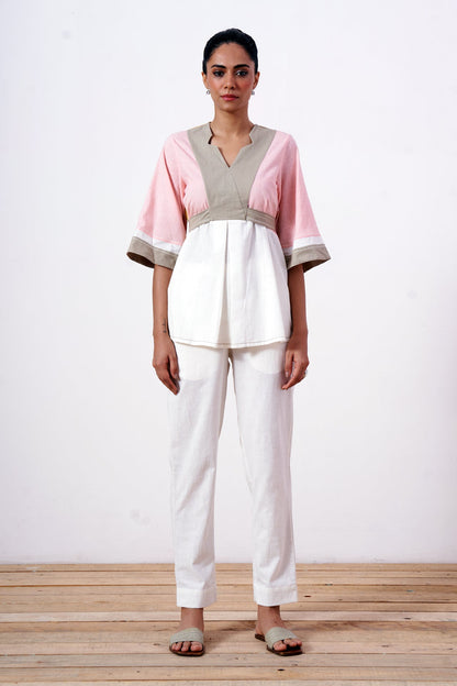 Ami - Retro Tie-Back Top + Pant Set