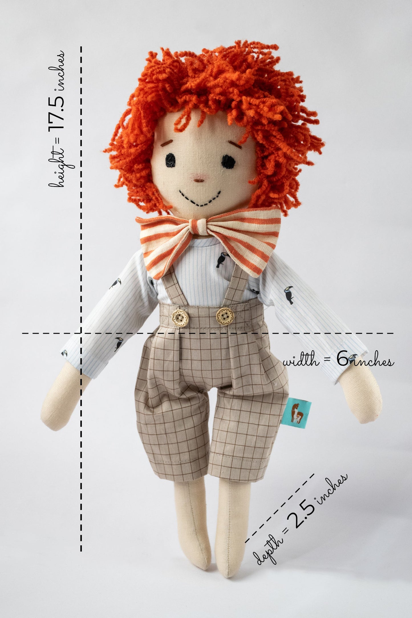 Miss Shopper Doll in Bow Tie