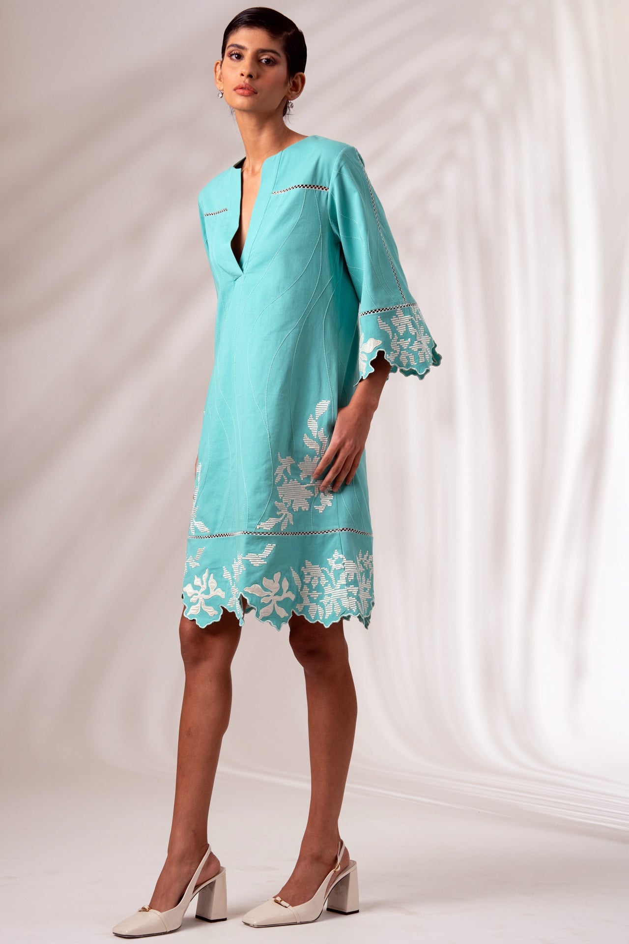 Mason - Sea Green Short Dress