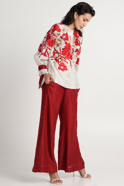 Nyla - Bloom Top + Wide Leg Pants