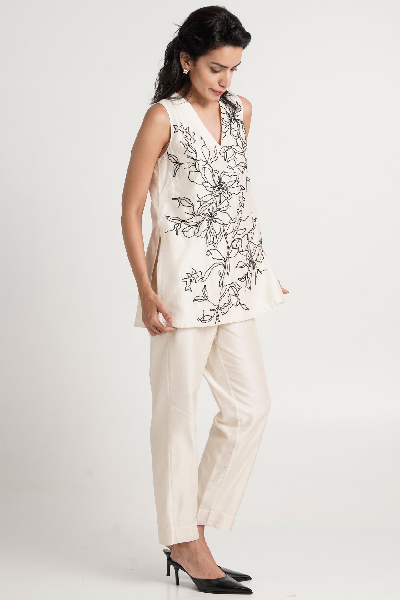 Irwin - Sequinned Sleeveless Top + Pants