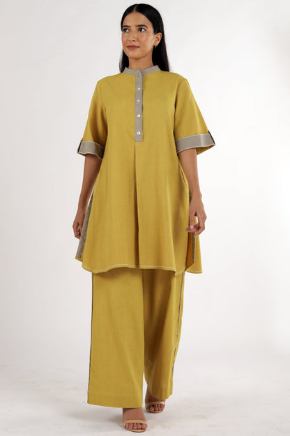 Ochre Sabah - Mandarin Tunic Set